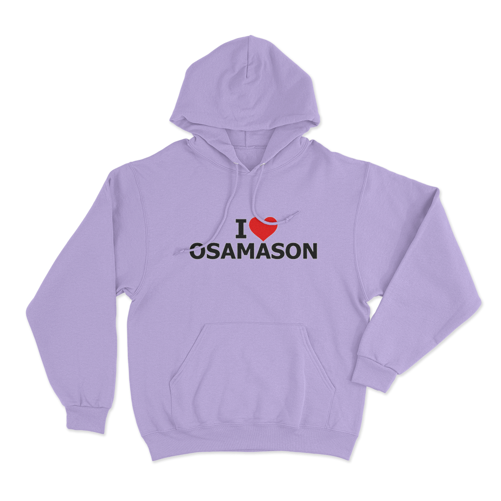 I Love Osamason Unisex Hoodie Purple I Love Osamason Unisex Hoodie Purple