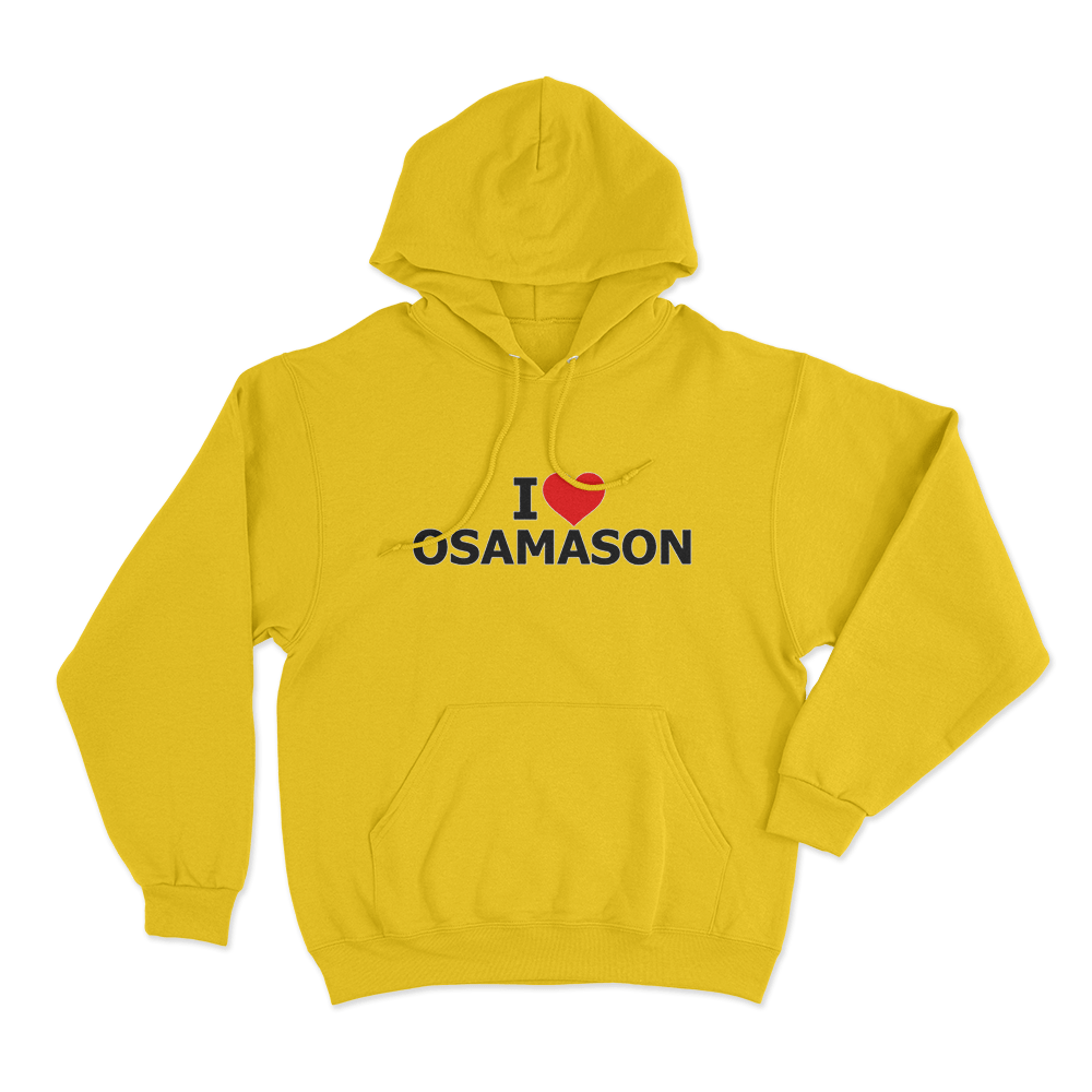 I Love Osamason Unisex Hoodie Yellow I Love Osamason Unisex Hoodie Yellow
