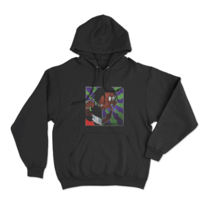 Osamason Cartoon Unisex Hoodie Black
