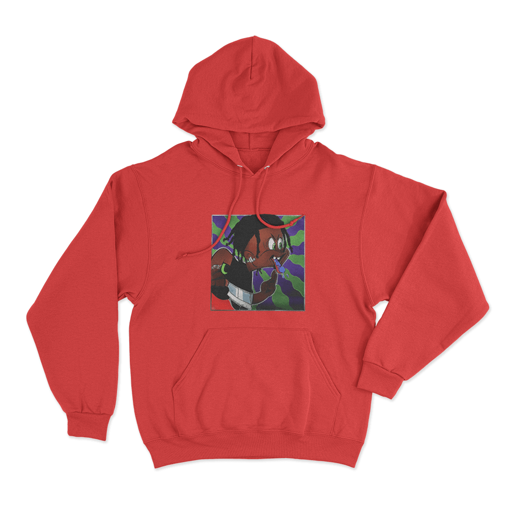 Osamason Cartoon Unisex Hoodie Red Osamason Cartoon Unisex Hoodie Red