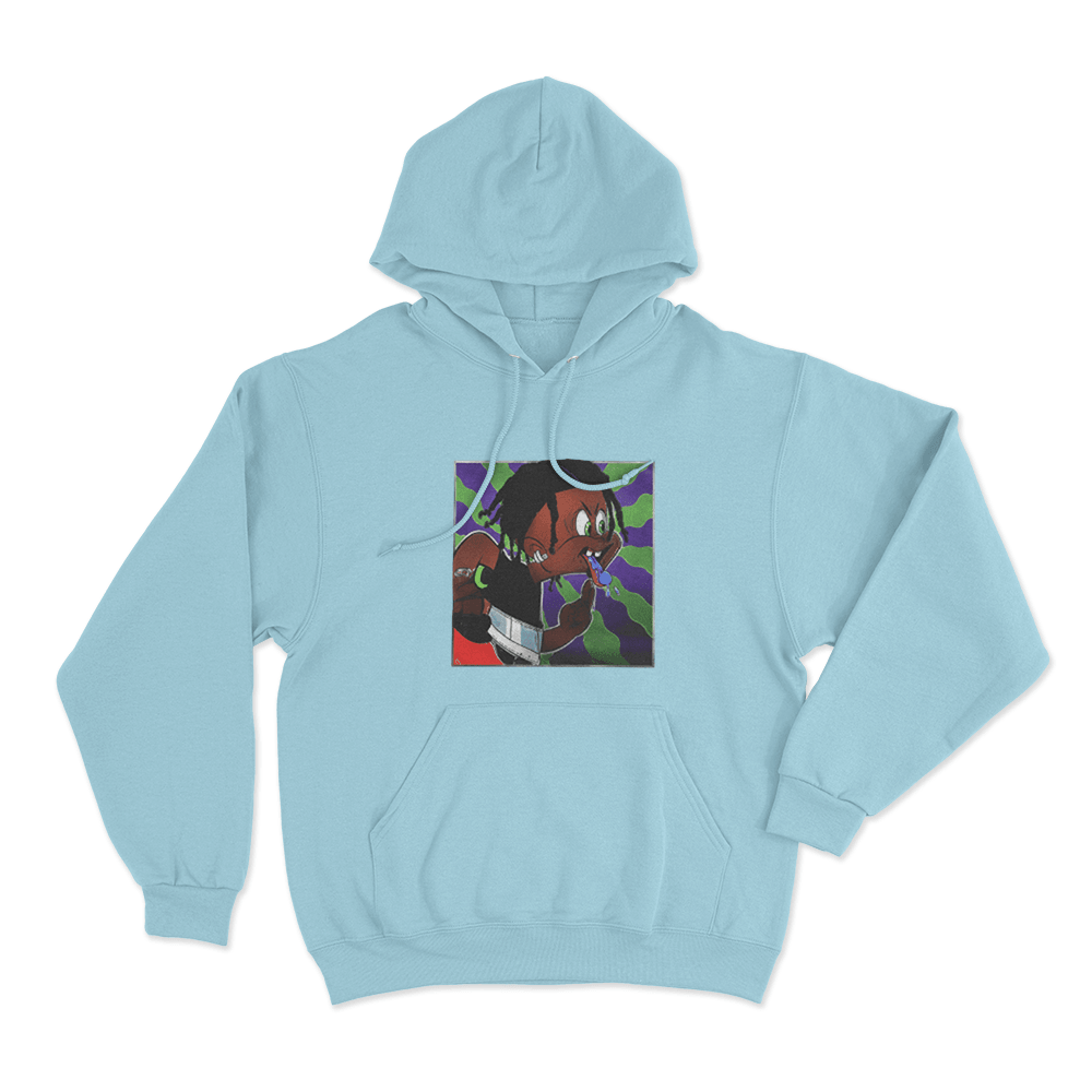 Osamason Cartoon Unisex Hoodie Sky Blue Osamason Cartoon Unisex Hoodie Sky Blue
