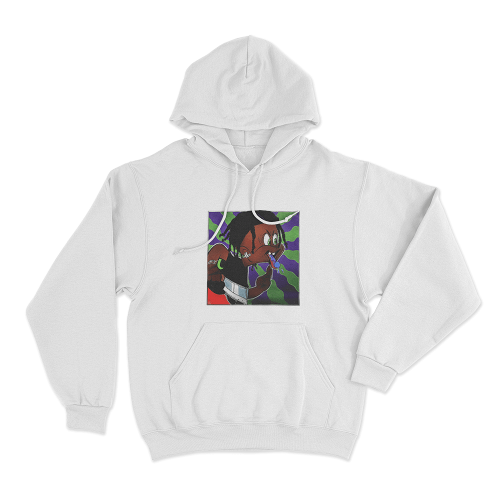 Osamason Cartoon Unisex Hoodie White Osamason Cartoon Unisex Hoodie White