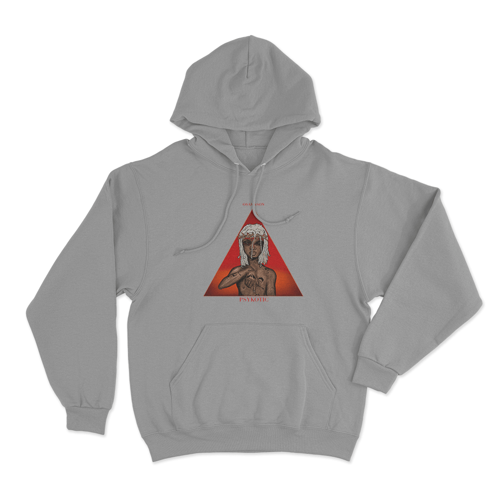 Osamason Psykotic Unisex Hoodie Grey Osamason Psykotic Unisex Hoodie Grey