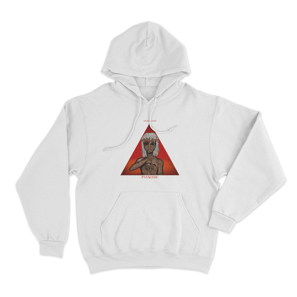 Osamason Psykotic Unisex Hoodie White Osamason Psykotic Unisex Hoodie White