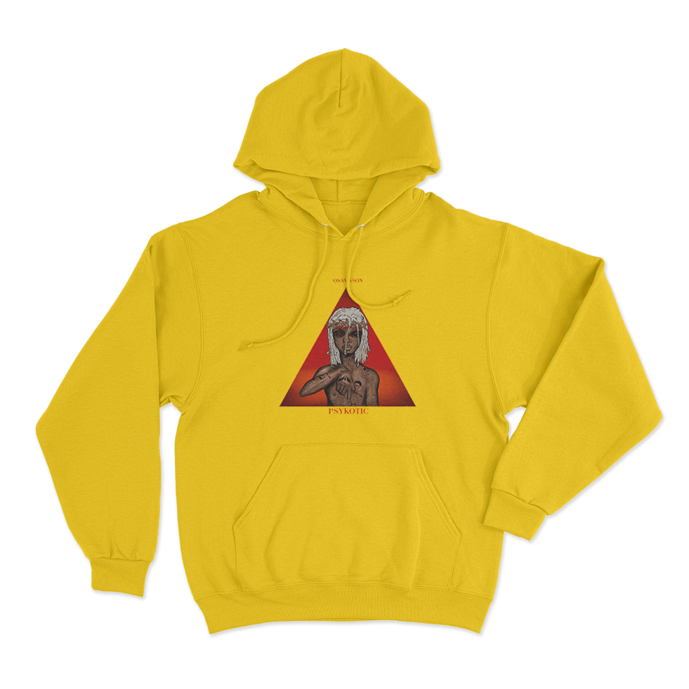 Osamason Psykotic Unisex Hoodie Yellow Osamason Psykotic Unisex Hoodie Yellow