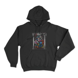 Stained Glass Unisex Hoodie Black