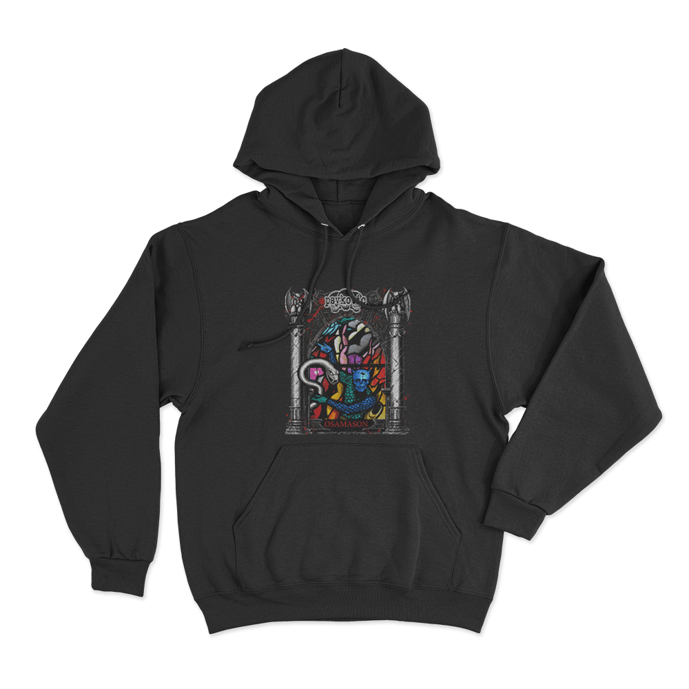 Stained Glass Unisex Hoodie Black Stained Glass Unisex Hoodie Black
