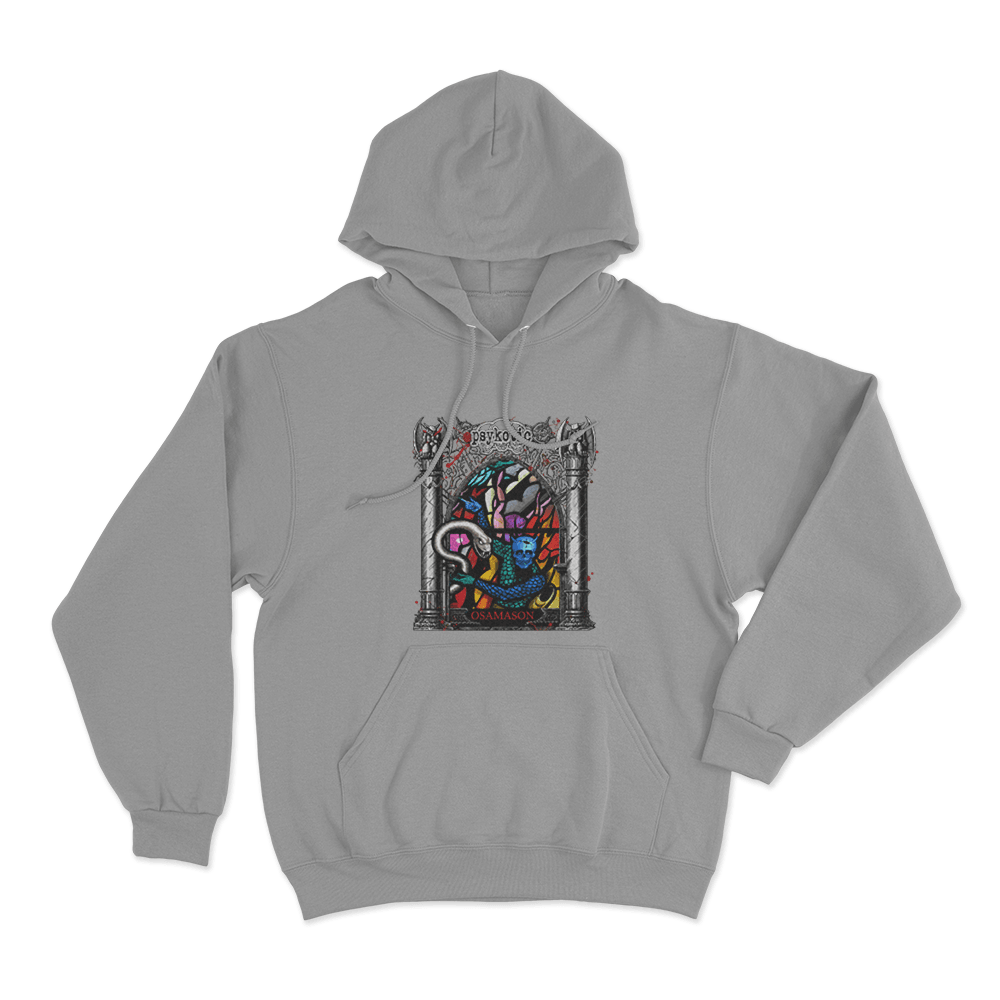 Stained Glass Unisex Hoodie Grey Stained Glass Unisex Hoodie Grey
