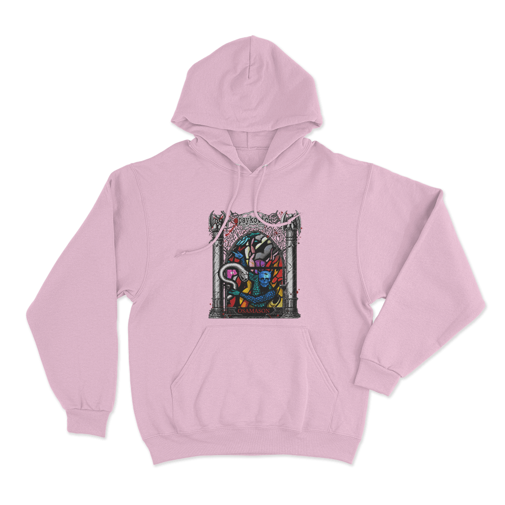 Stained Glass Unisex Hoodie Pink Stained Glass Unisex Hoodie Pink