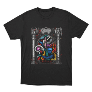 Stained Glass Unisex T Shirt Black