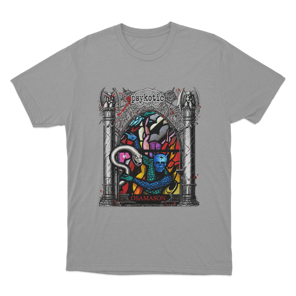 Stained Glass Unisex T Shirt Grey Stained Glass Unisex T Shirt Grey