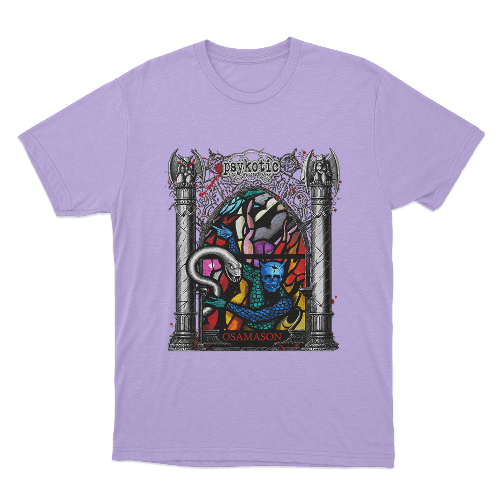 Stained Glass Unisex T Shirt Purple Stained Glass Unisex T Shirt Purple