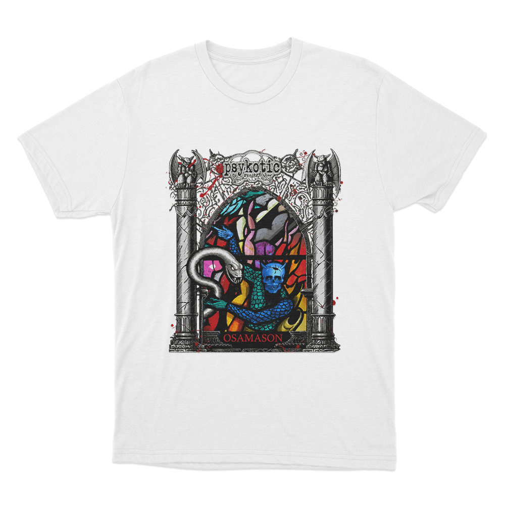 Stained Glass Unisex T Shirt White Stained Glass Unisex T Shirt White
