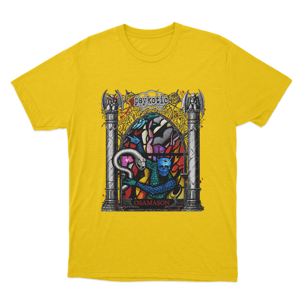 Stained Glass Unisex T Shirt Yellow Stained Glass Unisex T Shirt Yellow